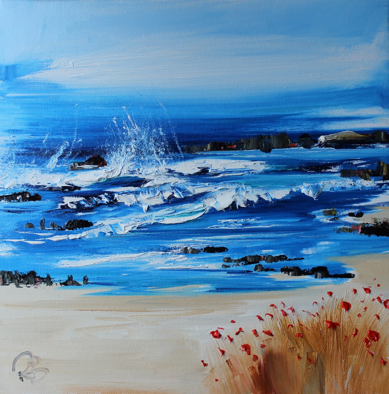'Surf and Sea spray' by artist Rosanne Barr